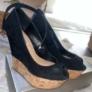 Steven madden genuine leather wedges